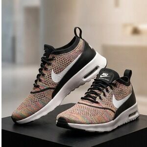Nike Air Max Thea Ultra Flyknit Multicolor Running Shoes Womens Size 8